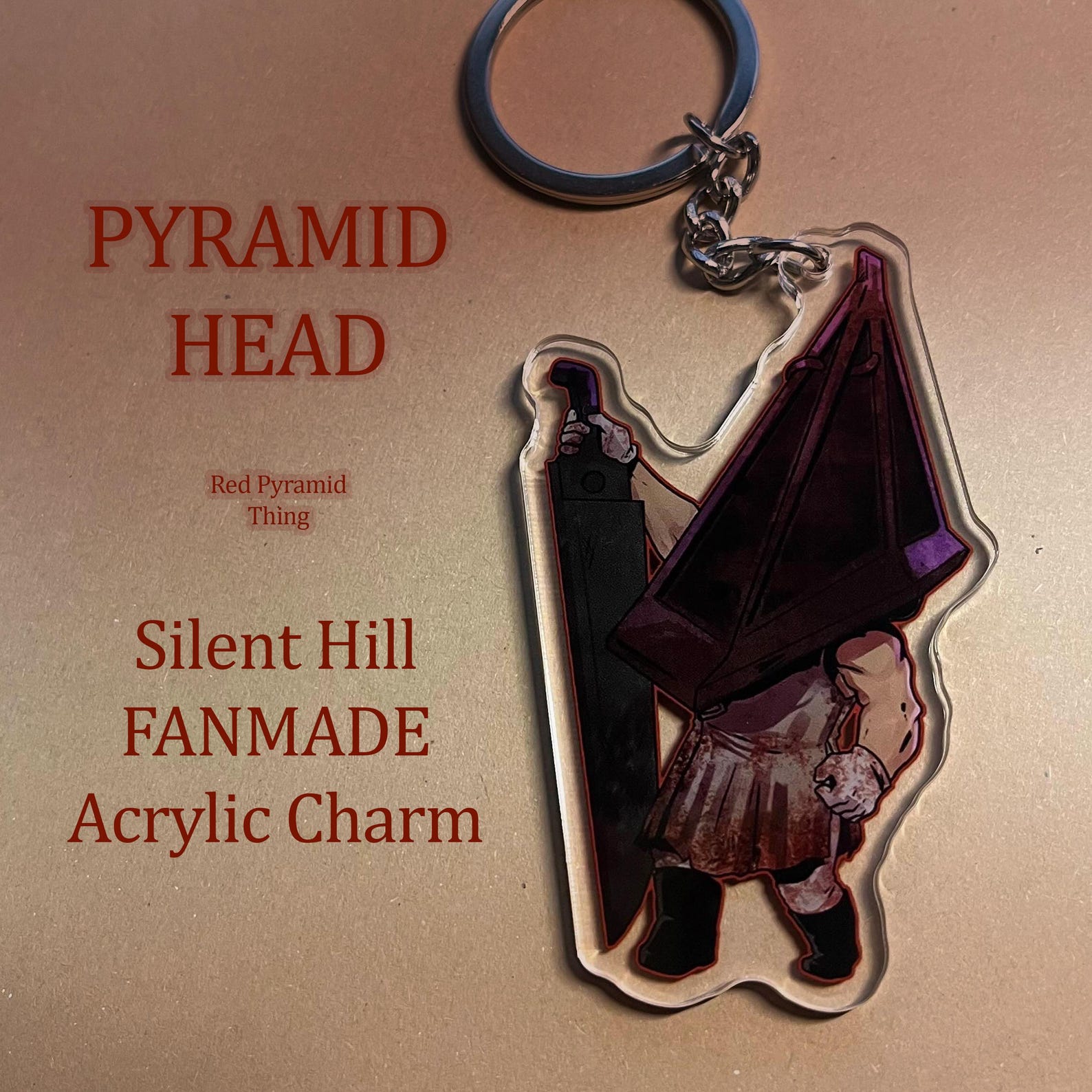 Silent Hill Fanmade Pyramid Head Charm