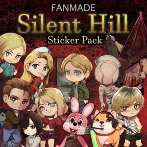 Paquete de pegatinas del 25.º aniversario de Silent Hill, hecho por fans, en stock
