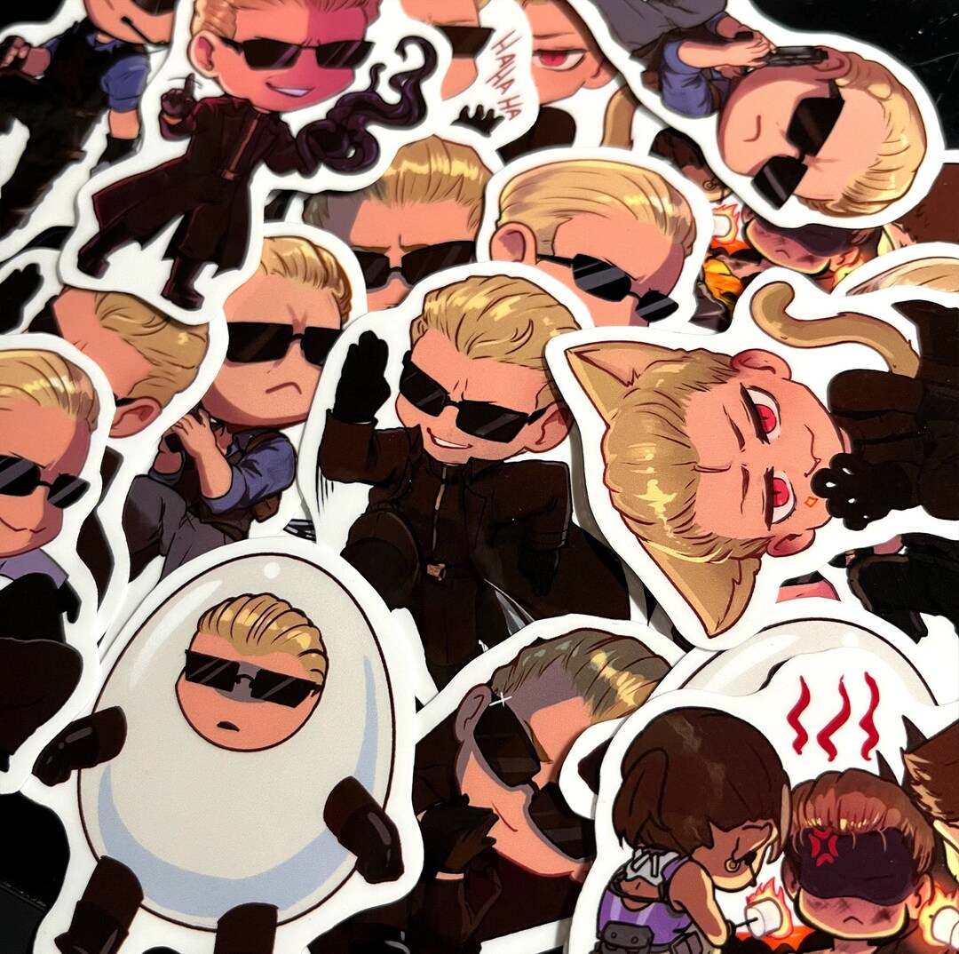 BIOHAZARD Fanmade Wesker Sticker Pack! バイオハザード ・ステッカー