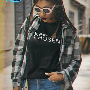 Chosen | I Am Chosen | Book Of Esther | Chosen for a Time Like This | Christian | Gifts | Unisex Jersey Short Sleeve Tee