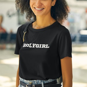 Sainte Fille | Holygirl | | chrétienne | basée sur la foi Cadeaux | Holy Girl Summer | Plusieurs options de couleur | Maillot Unisexe Manches Courtes Tee