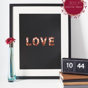 Love Sign| Letter Board Design | 16x20 | 8x10 | Digital Download | Png, JPg, Pdf Print file included | NO Physical item will be shipped