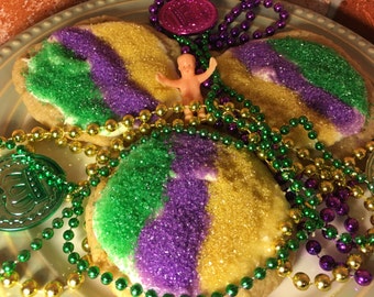 Mardi Gras Throw Me Something Mister Cookies