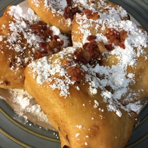 24 Bacon Beignets with Power Sugar
