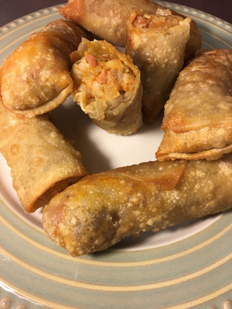 24 Jambalaya Cajun Egg Rolls Etsy