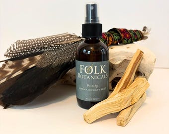Brume d'aromathérapie Palo Santo, spray rituel purifiant, huiles essentielles, spray d'ambiance