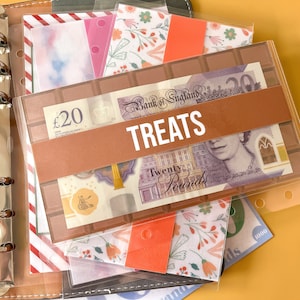 Envelopes laminados para dinheiro tamanho A6 - SÉRIE 2 - Personalizados - Individuais ou em pacote - Sistema de envelopes para dinheiro - Enchimento de dinheiro - Orçamento