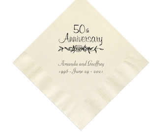 Napkins 25x25 2v 50 20pz Anniversary
