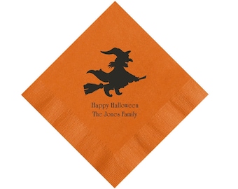 Halloween Witch Napkins Personalized Set of 100 Holidiay Decorations