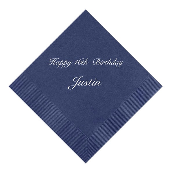 Personalized Napkins Fast Etsy