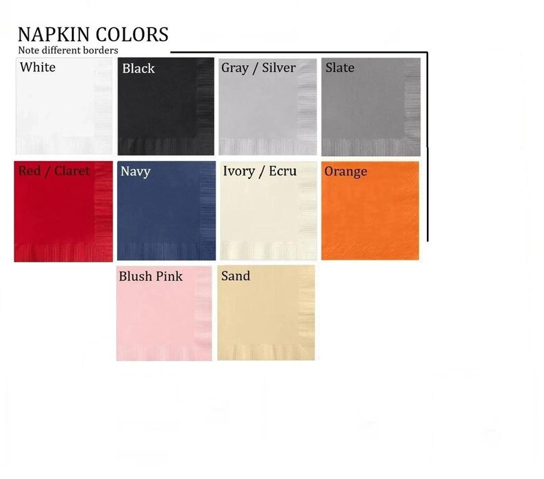 Ornate 50th Anniversary Napkins Personalized Set of 100 Party Decorations Supplies Fiftieth image 2