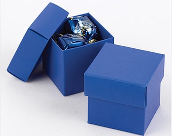 Royal Blue Favor Boxes (Pack of 25) Wedding Party Favors Treat Box Supplies DIY