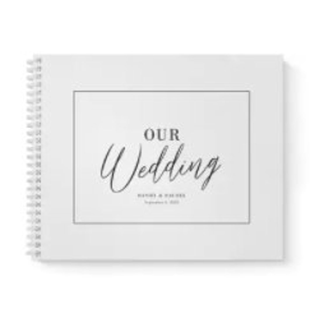 Our Wedding White Guest Book Spiral Bound Etsy