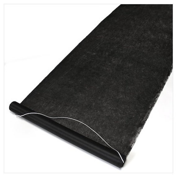 black wedding aisle runner