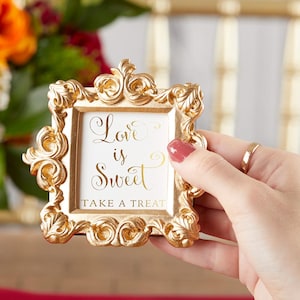 Gold Royal Baroque Place Card Frame Holders (Pack of 6) Wedding Reception Supplies