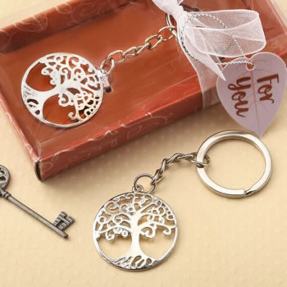 Gold 50th Keyring Favors Key chain 50th Wedding Anniversary Pack of 20 Favors