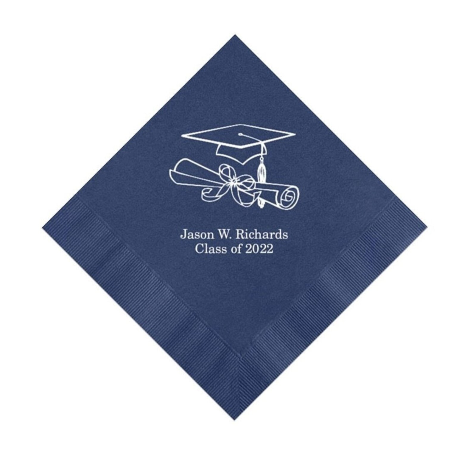 Graduation Napkins Personalized Set of 100 Napkins Class of Etsy