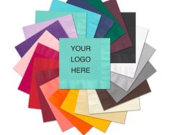 Custom Logo Art Wedding Napkins Personalized Set of 100 Napkins Restaurant Business Party Corporate Parties