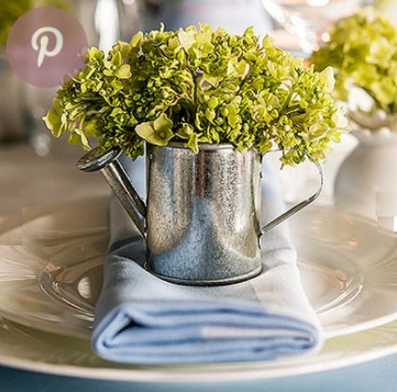 Watering Can Favors Pack of 12 Rustic Country Garden Wedding Etsy