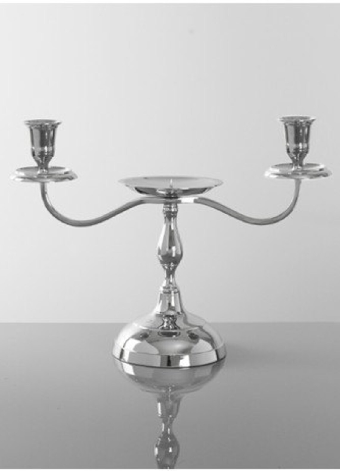 Candelabra Style Wedding Unity Candle Holder Stand Silver Etsy