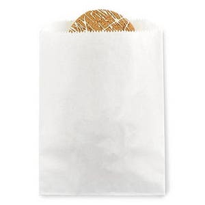 White Favor Bags Plain (Pack of 50) Wedding Party Favor Cake Bags