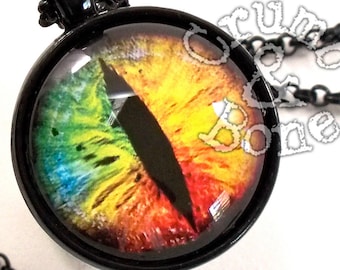 Rainbow Pride Dragon's Eye Necklace for Cosplay: Unisex gift under 20