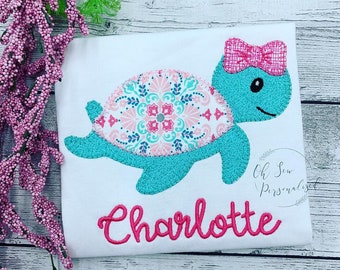 Sea Turtle Girl Shirt - Sea Turtle Shirt - Beach Shirts For Girls - Summer Shirt For Girls - Girl Summer Shirt - Sea Turtle - Girly