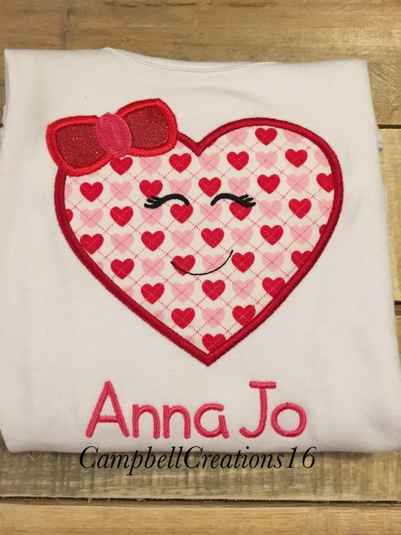 Valentine Shirts for Girl Girl Valentines Day Shirt Valentine's Day Shirt Heart Shirt For Girls Girl Heart Shirt Heart Valentine image 3