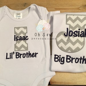 Sibling shirt sets - big brother shirt - little brother shirt - big sister shirt - little sister shirt - big bro - lil bro - big sis