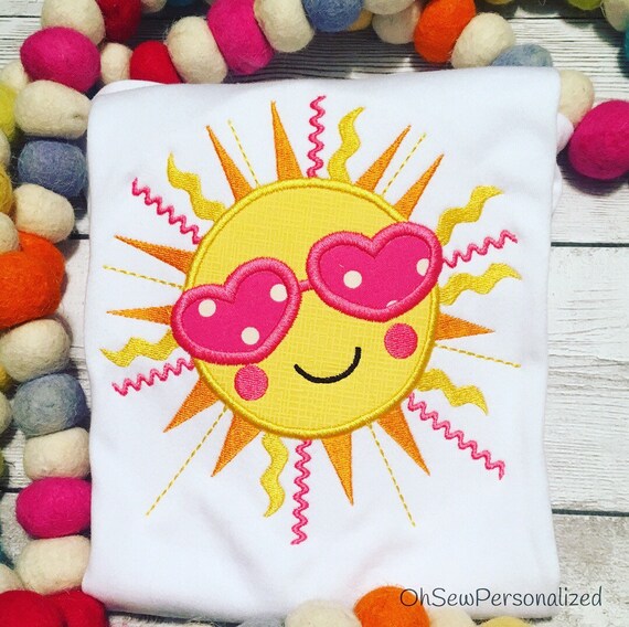 Girly sun shirt - sun shirt for girls - sunshine shirt for girls - you are my sunshine - summer shirts for girls - girl summer shirt