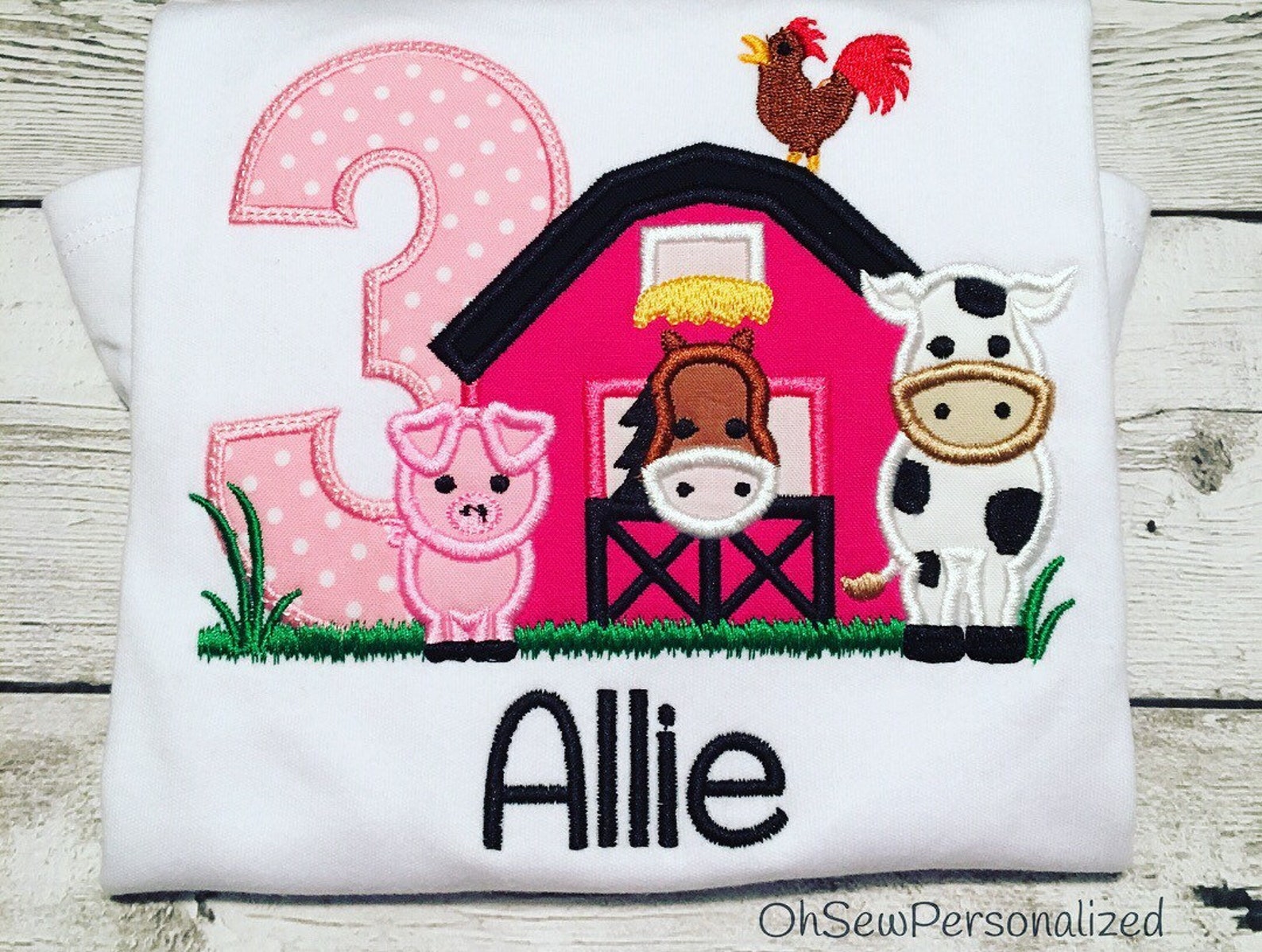 Barnyard Birthday Shirt for Girls Boys Farm Birthday Shirt Etsy