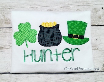 St Patricks Day Shirt For Boys - Boy St Patricks Day Shirt - Kids St Patricks Day Shirt - Clover Shirt For Boys - Toddler Boy Shamrock Shirt