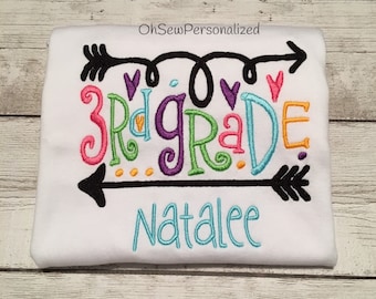3rd Grade Shirt - Third Grade Shirt - Back To School Shirt - School Shirt