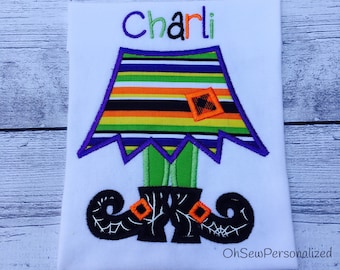 Witch feet shirt - Halloeeen Shirts For Girls - Girl Halloween Shirt - Toddler Girl Halloween Shirt - Witch Shirt For Girls - Witch Feet