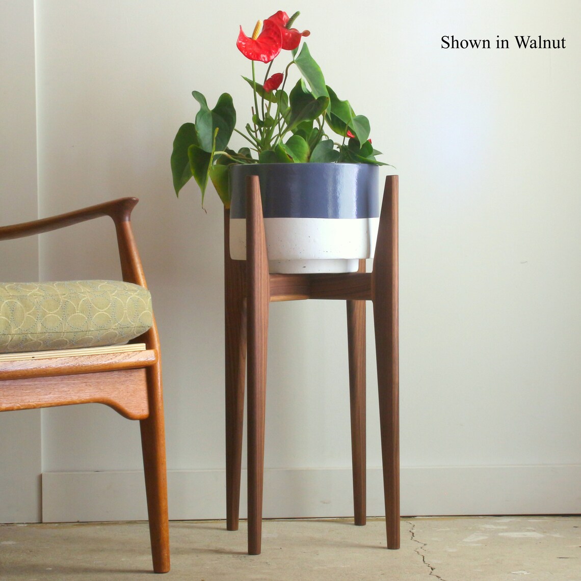 30 inch tall mid century modern plant stand original