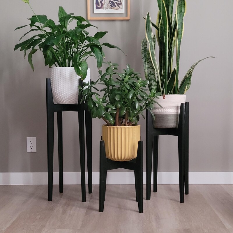 Black Plant Stand - Etsy