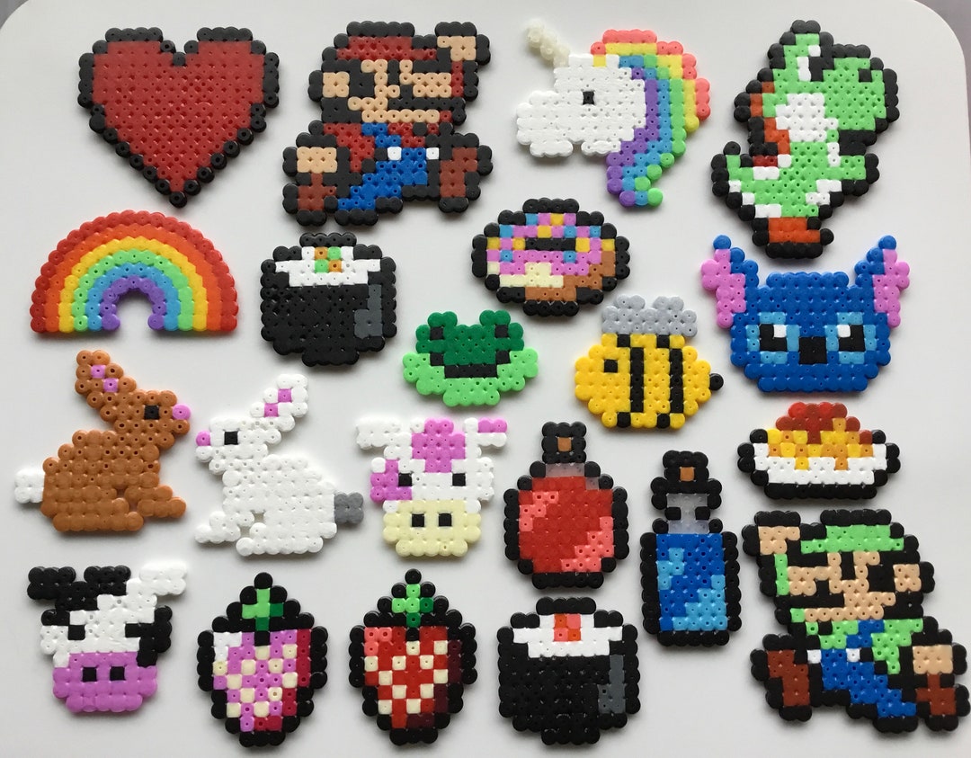 Hama Bead Pixel Small Designs Animals Food Nerdy Misc - Etsy