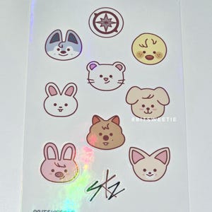 Skzoo Holo Sticker Sheet