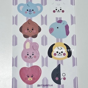 BT21 Sticker Sheet