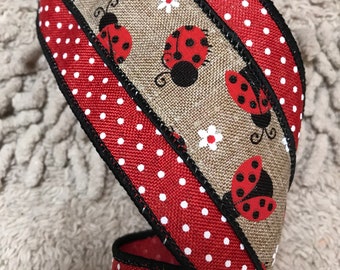 My Ladybug fabric trim 1//2/" wide sold by the yard