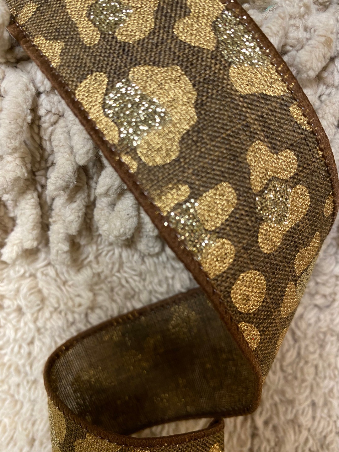 Cheetah Print Ribbon Animal Print Ribbon Cheetah Ribbon Wreath Supplies ...