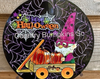 Happy Halloween wreath sign wreath attachment wreath supplies craft supplies metal sign