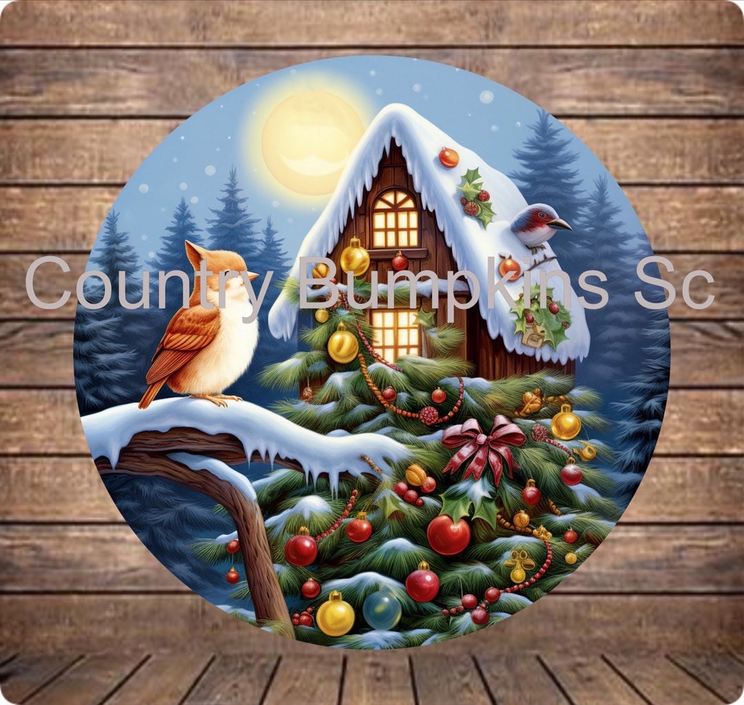 Gingerbread House Sign Farmhouse Decor Wreath Sign Wreath Attachment ...