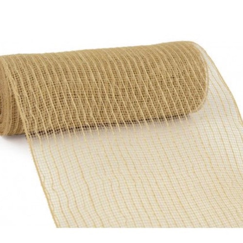 Faux Jute Check Deco Mesh Red and Black Checked Deco Mesh Etsy