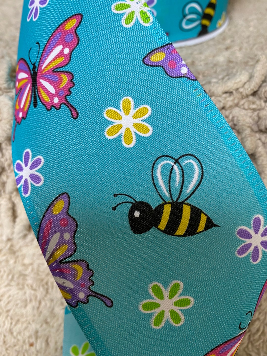 Spring Ribbon Ribbon Summer Ribbon Wreath Ribbon Wreath Supplies Ribbon ...