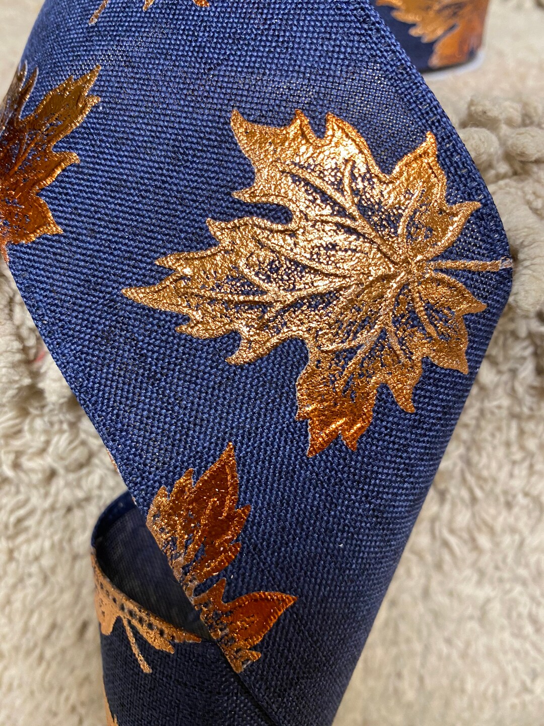 Fall Ribbon Leaf Ribbon Wreath Ribbon Wreath Supplies Craft Supplies ...