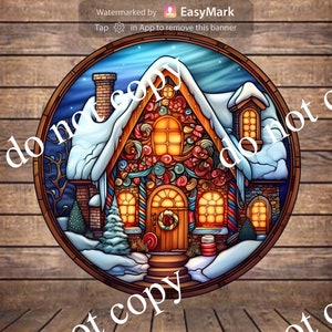 Gingerbread House sign farmhouse decor wreath sign wreath attachment wreath supplies craft supplies metal sign wreath