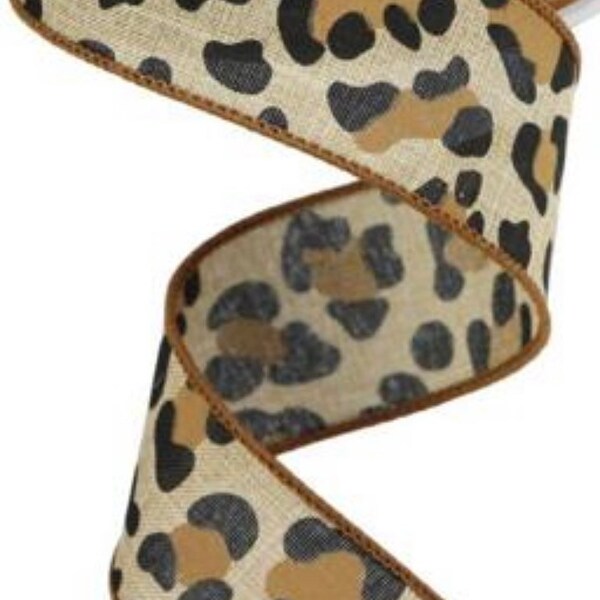 Cheetah Print Ribbon - Etsy