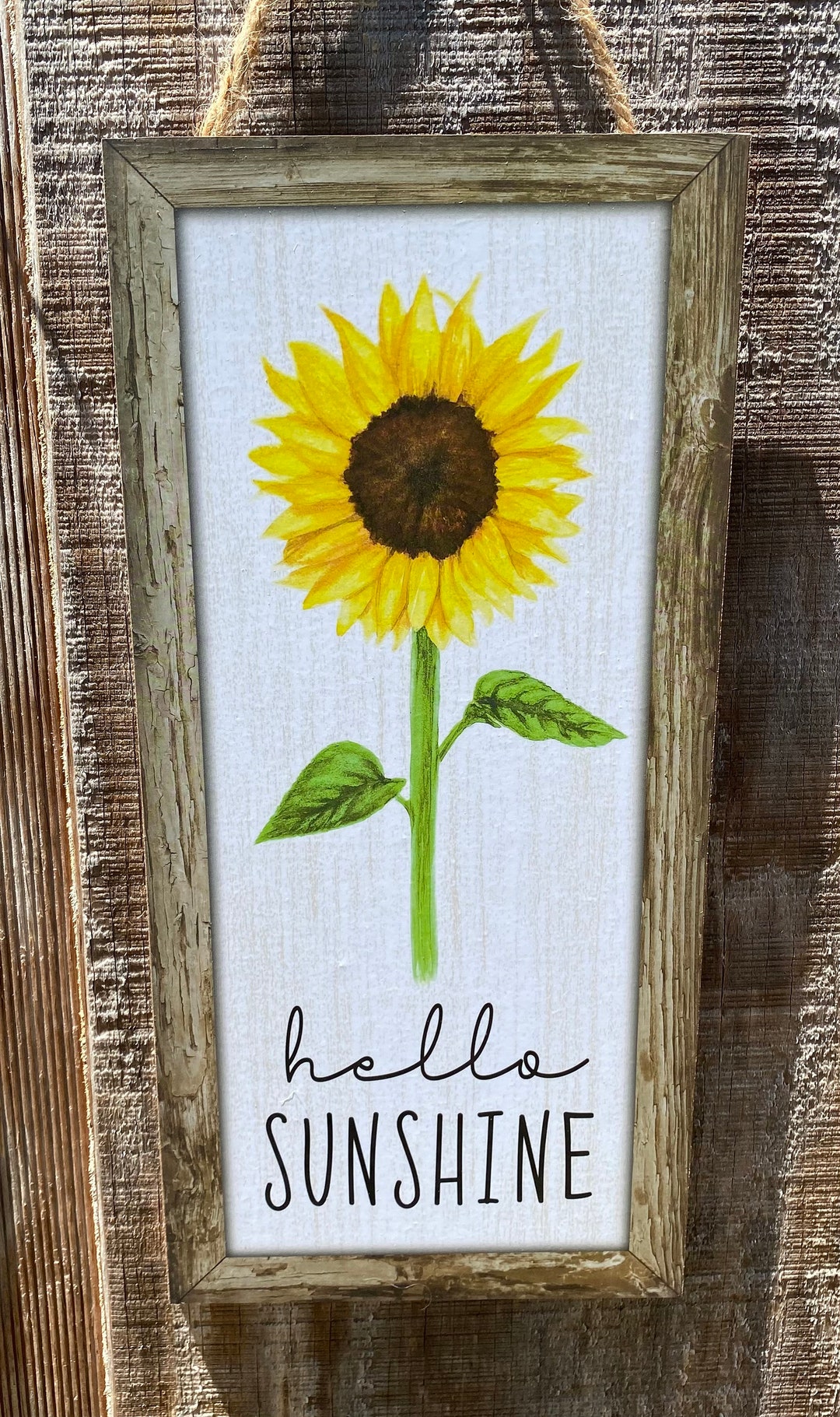 Hello Spring Sunshine Hello Sunshine Sign Spring Sign Wreath Attachment Wreath Decor Wreath ...