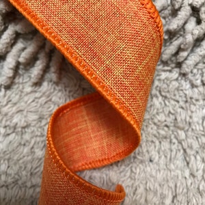 Denim ribbon fall ribbon canvas ribbon pumpkin ribbon wreath supplies ribbon craft supplies craft ribbon orange ribbon autumn ribbon bulk r